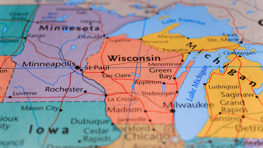 Wisconsin map